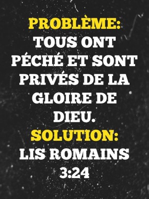 Problème: tous ont péché