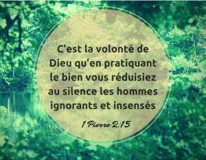 1 Pierre 2:15