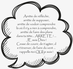 Arrete de reflechir